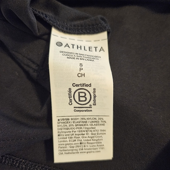 NWT Athleta Black Transcend Scoop Built-In Bra Tank Small - Picture 4 of 6